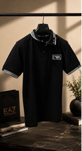 EA7 Polo Yaka T-Shirt Siyah